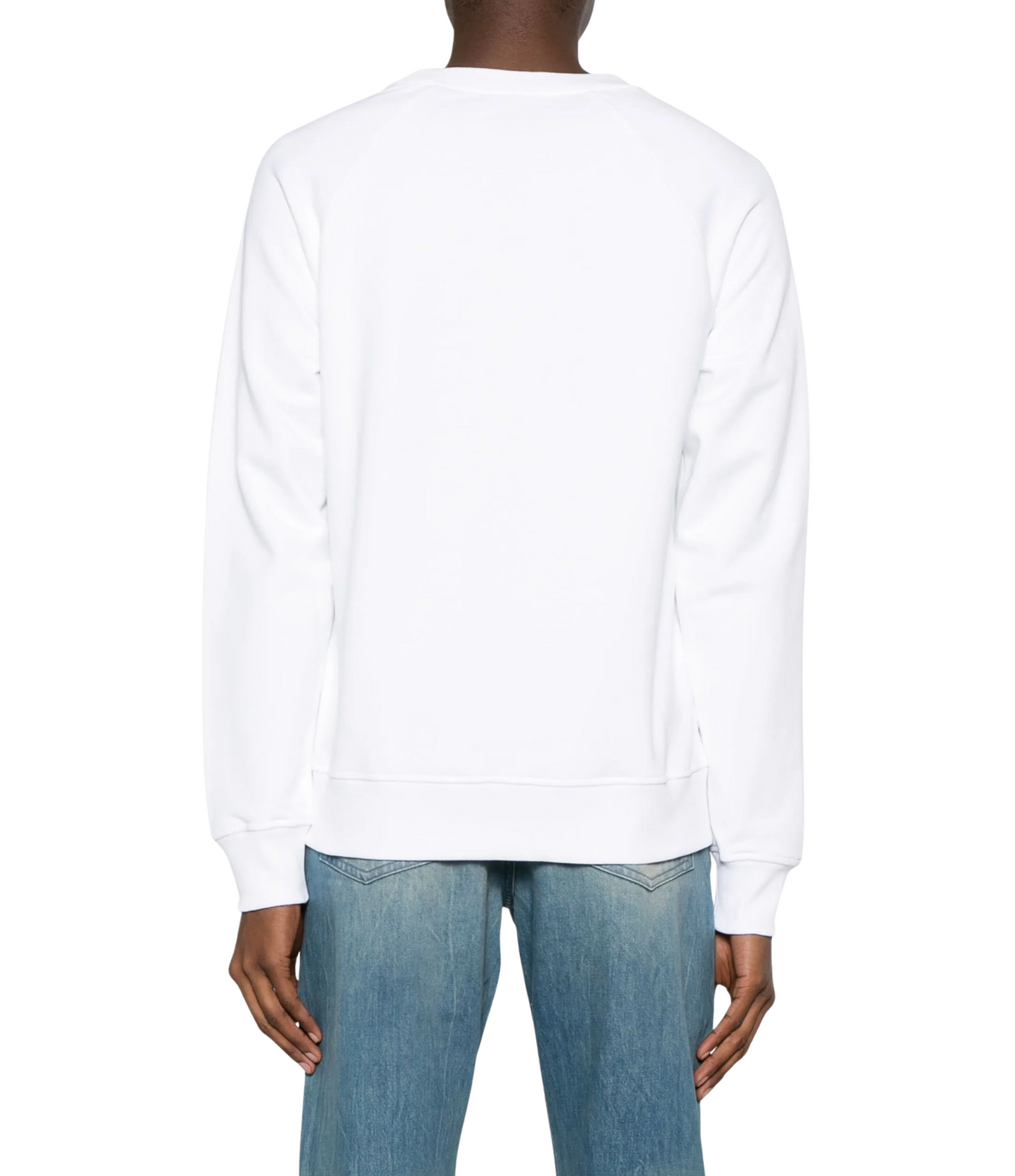 Sudadera Balmain Blanca Logo Hombre