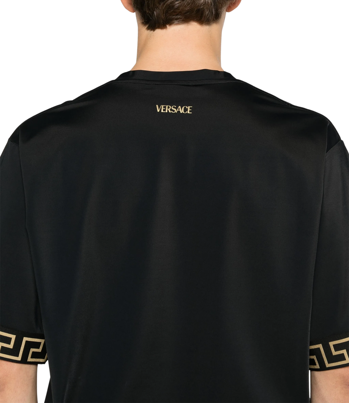 Playera Versace Negra Greca Hombre