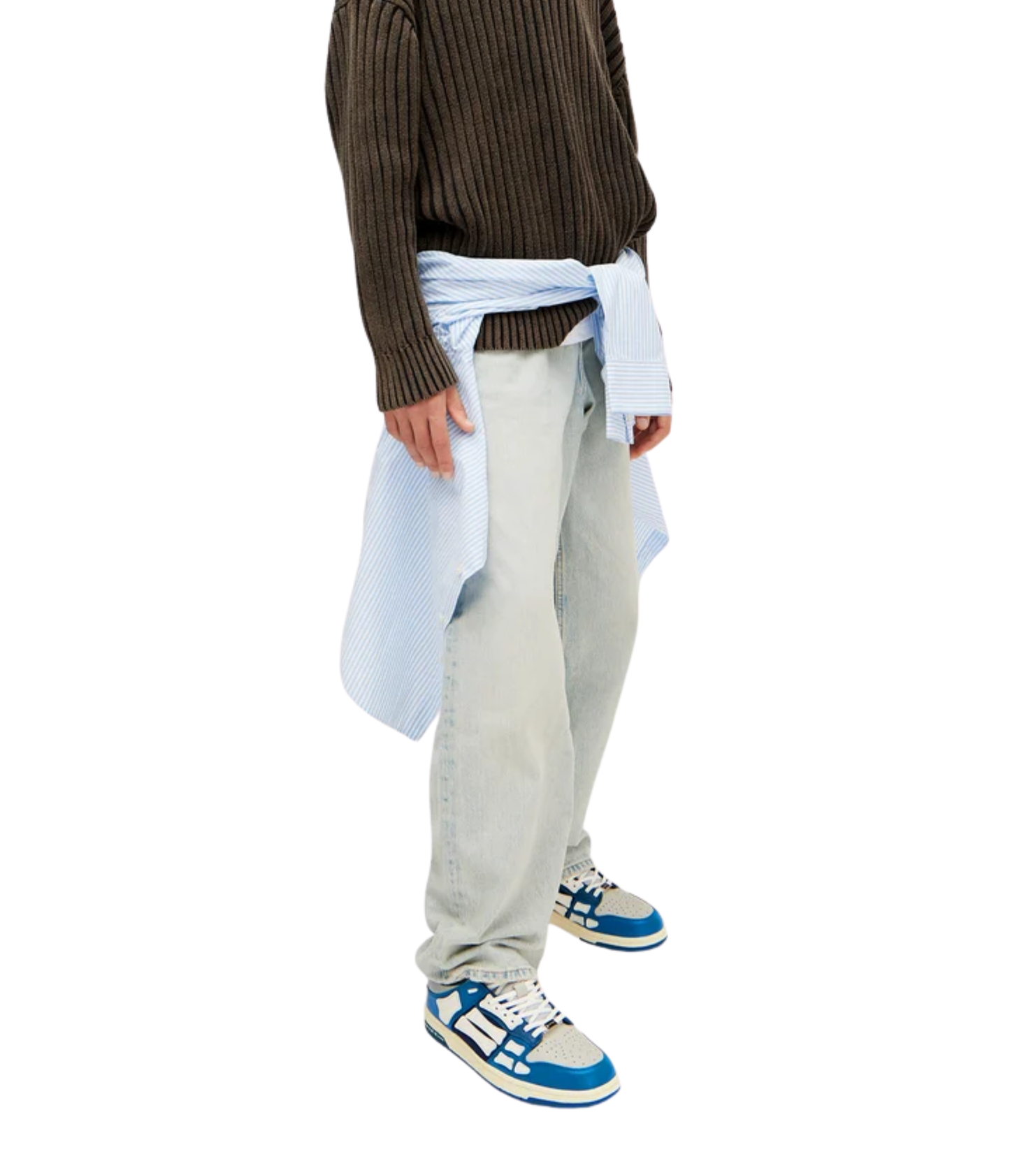 Tenis Amiri Skel Azul Hombre