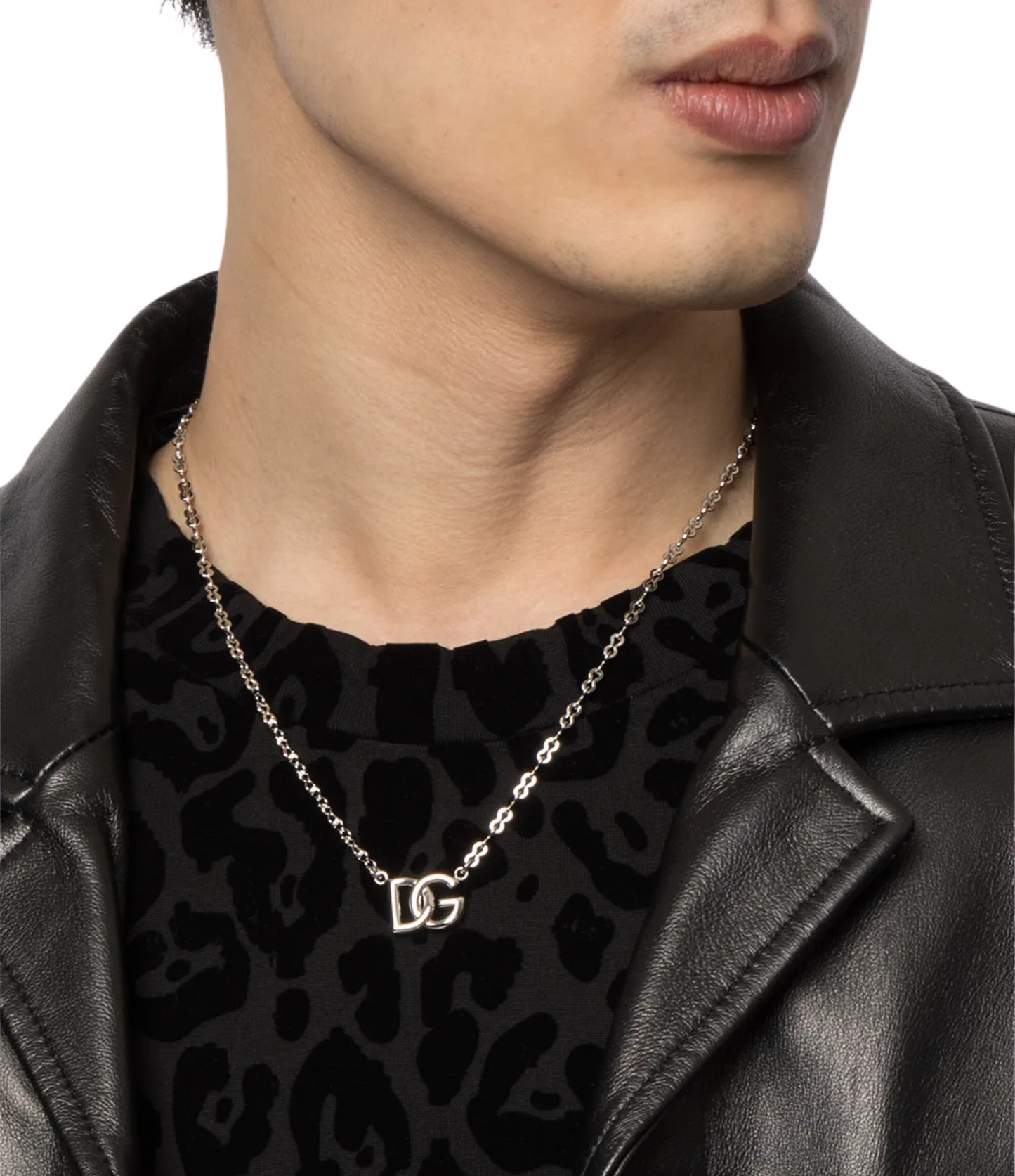 Collar Dolce Gabbana Plateado Logotipo