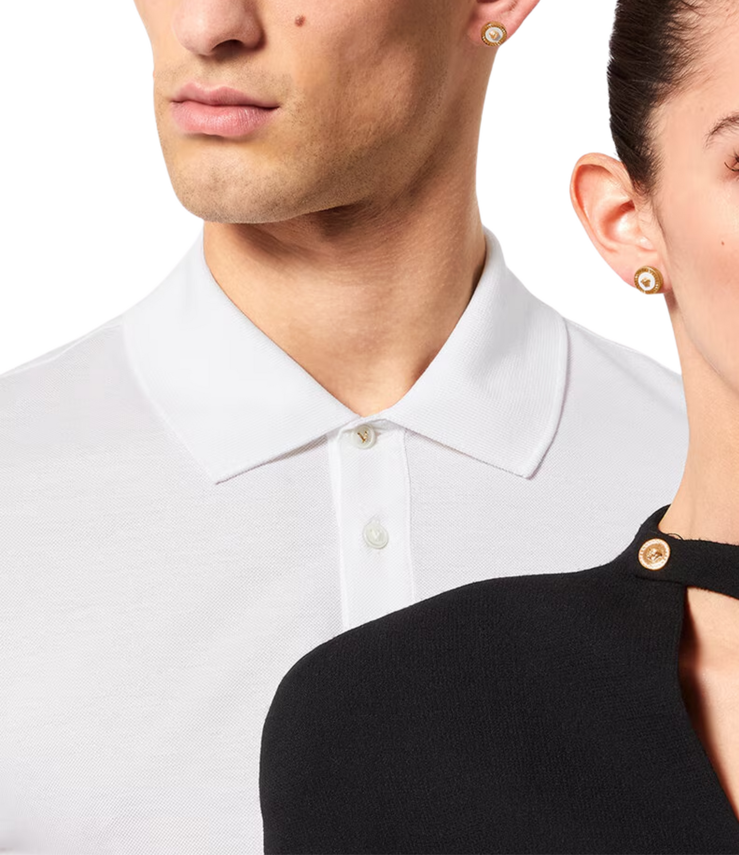 Aretes Versace Icon Plateado