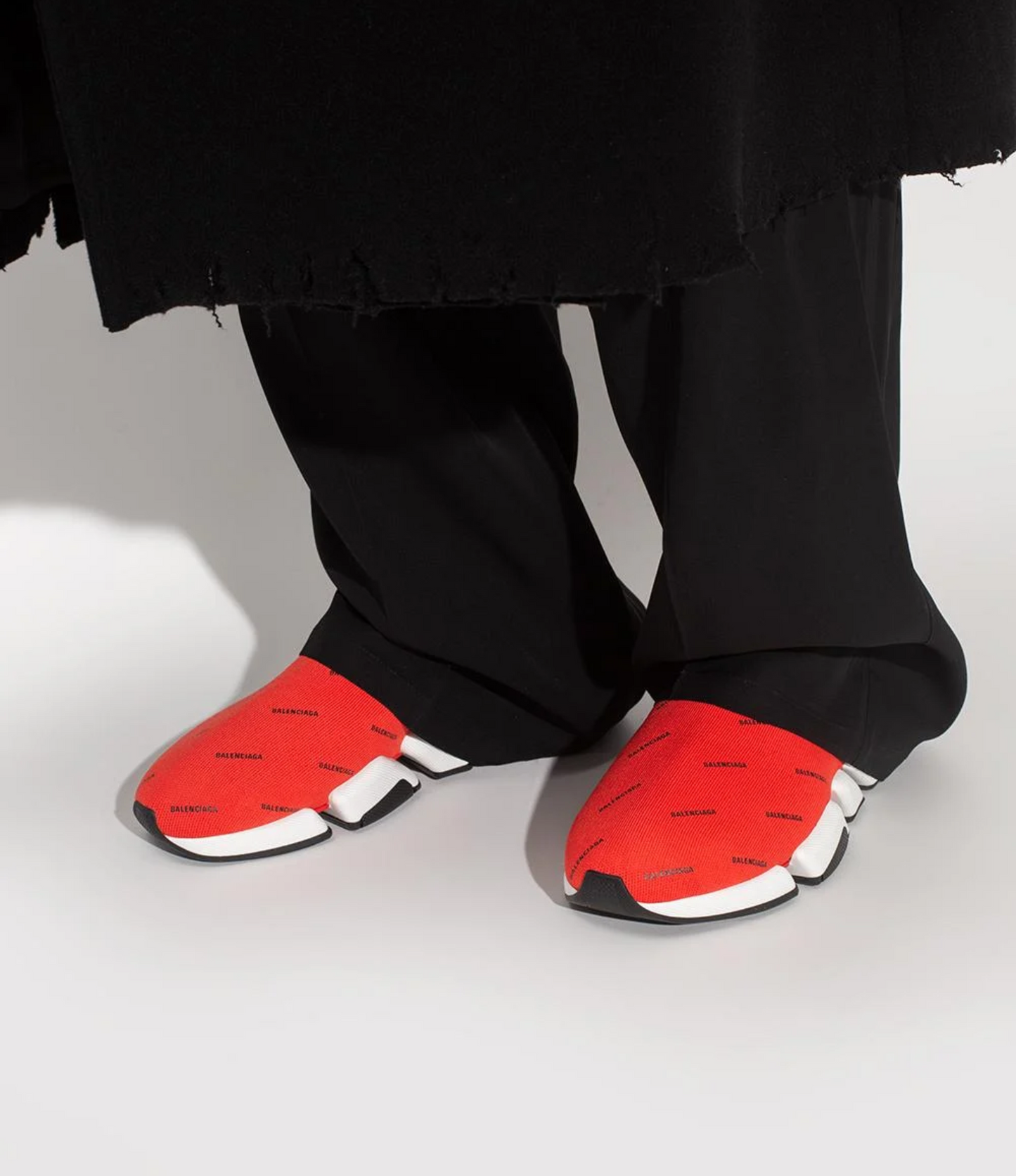 Sneakers Balenciaga Speed Rojo Logo