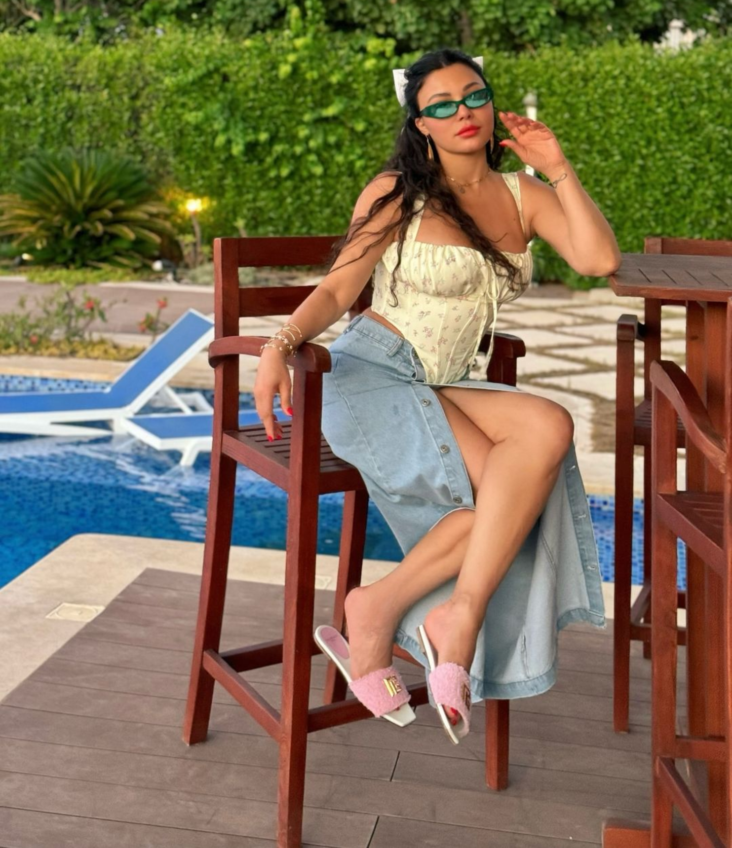 Sandalias Balmain Mules Rosa