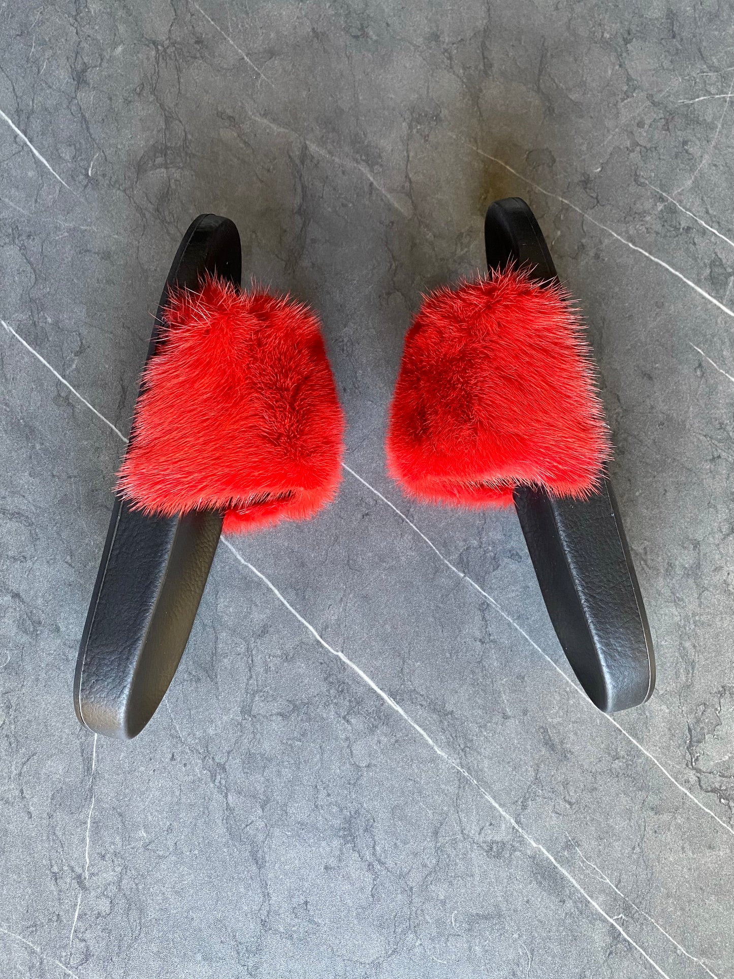 Sandalias Givenchy Fur Rojo