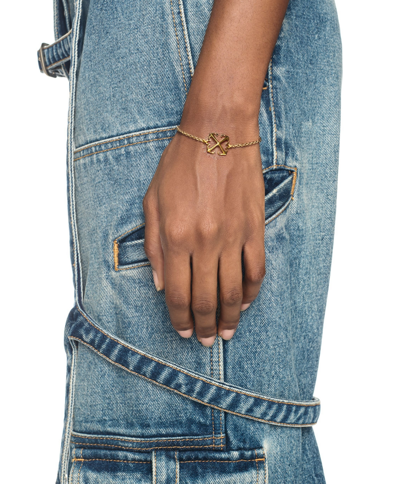 Brazalete Off White Dorada Arrow