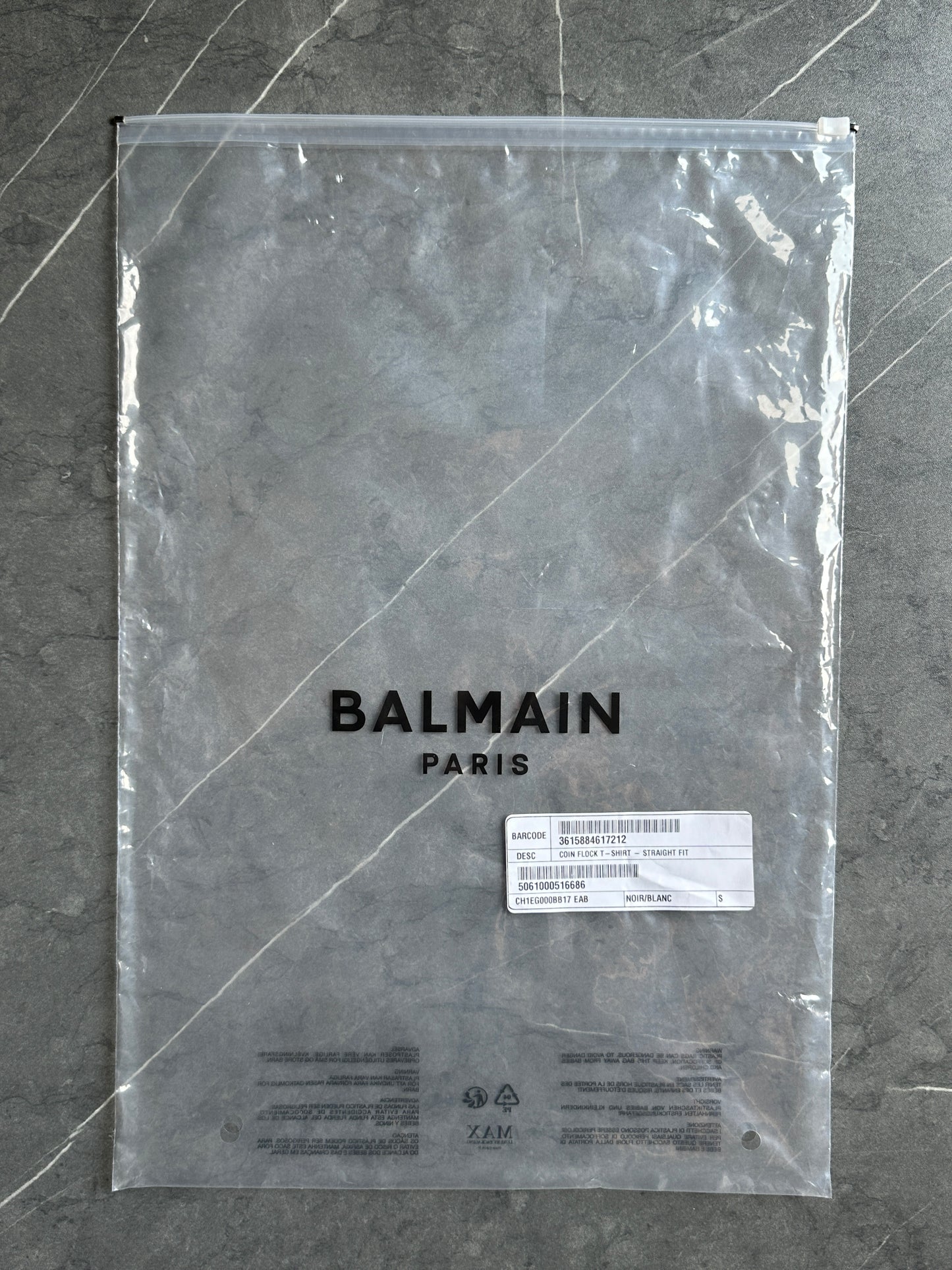 Tshirt Balmain Negra Logo