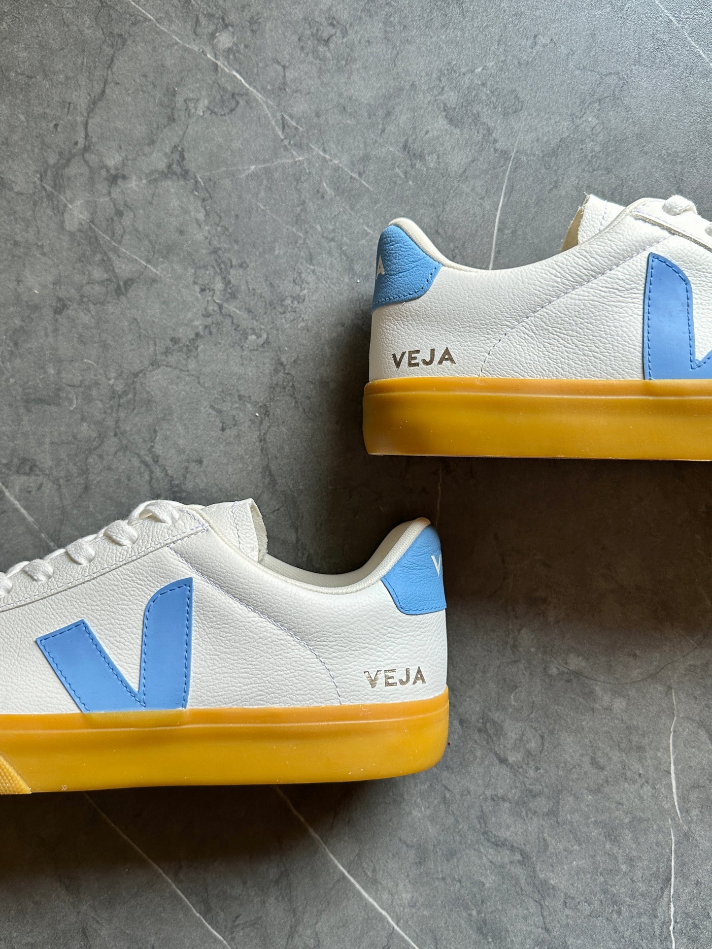 Tenis Veja Campo Azul Blanco