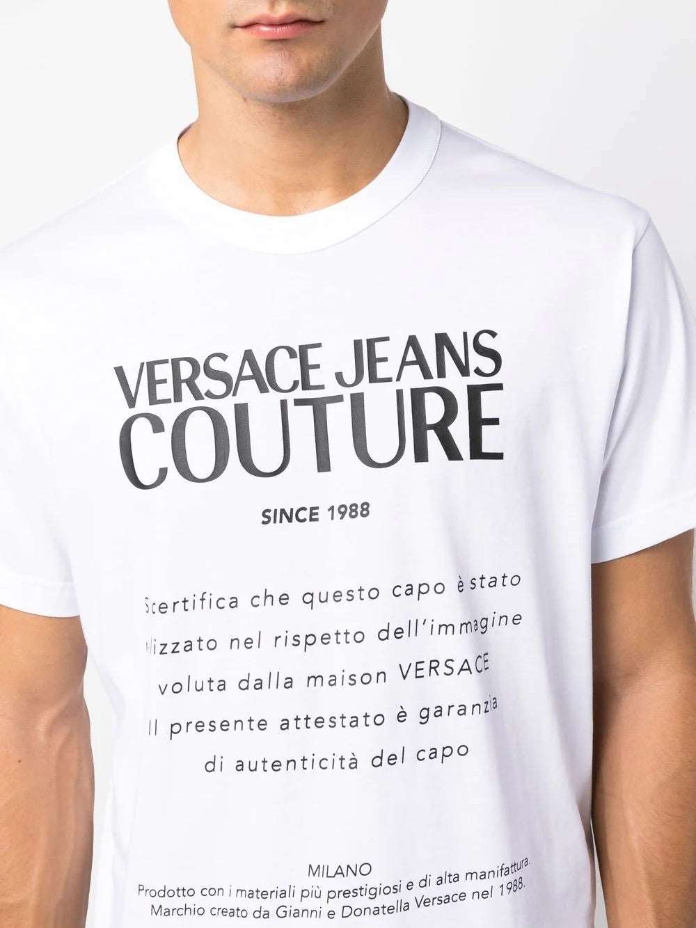 Tshirt Versace Jeans Couture Blanco