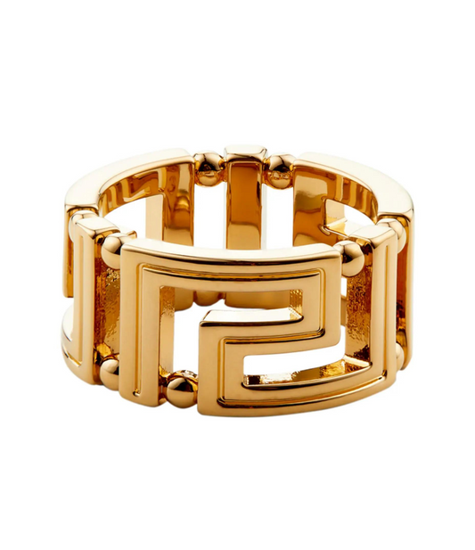 Anillo Versace Greca Oro Unisex