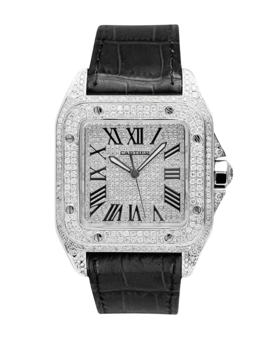 Cartier Santos XL Diamantes Iced Out