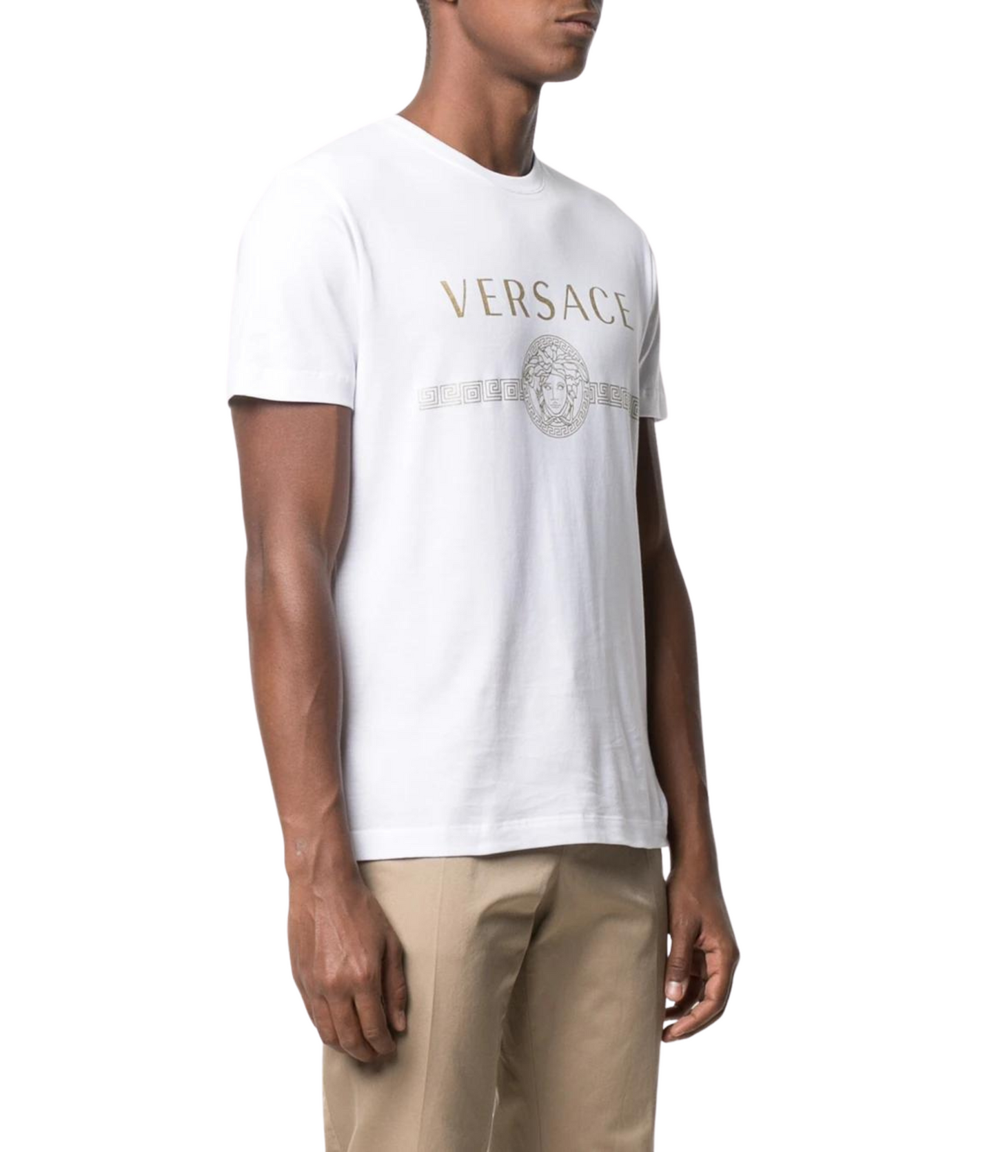 Tshirt Versace Medusa Blanca Dorado