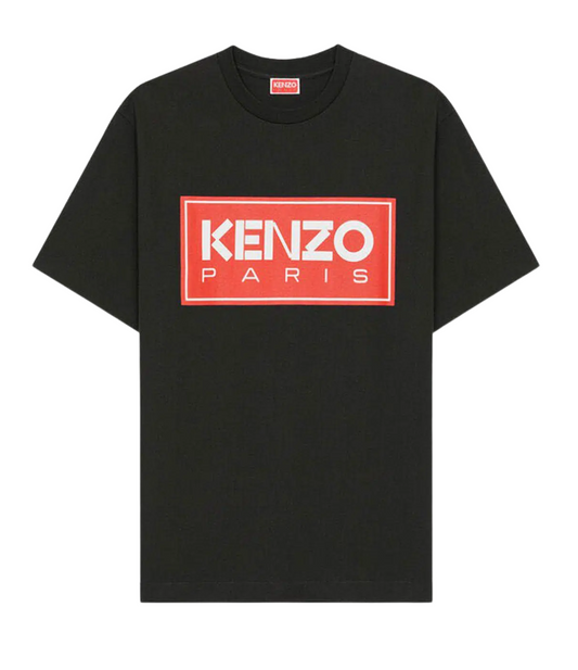 Playera Kenzo Box Logo Negro Hombre