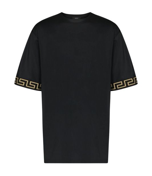 Playera Versace Negra Greca Hombre