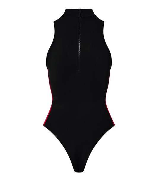 Off White BodySuit Negro Logo