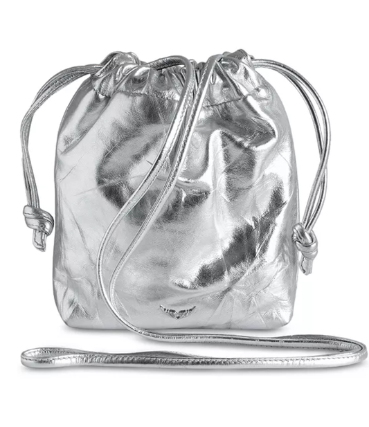 Zadig Voltaire Bolsa de Hombro Metalica