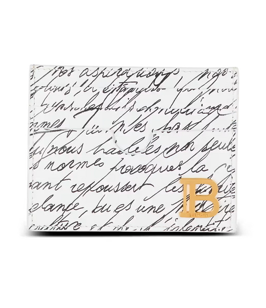 Tarjetero Balmain Blanco Love