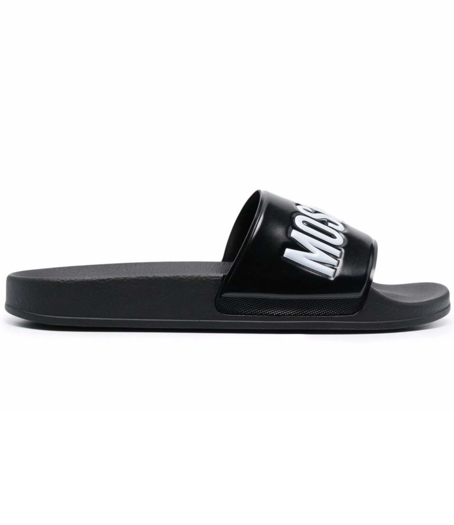 Sandalias Moschino Negro Logo