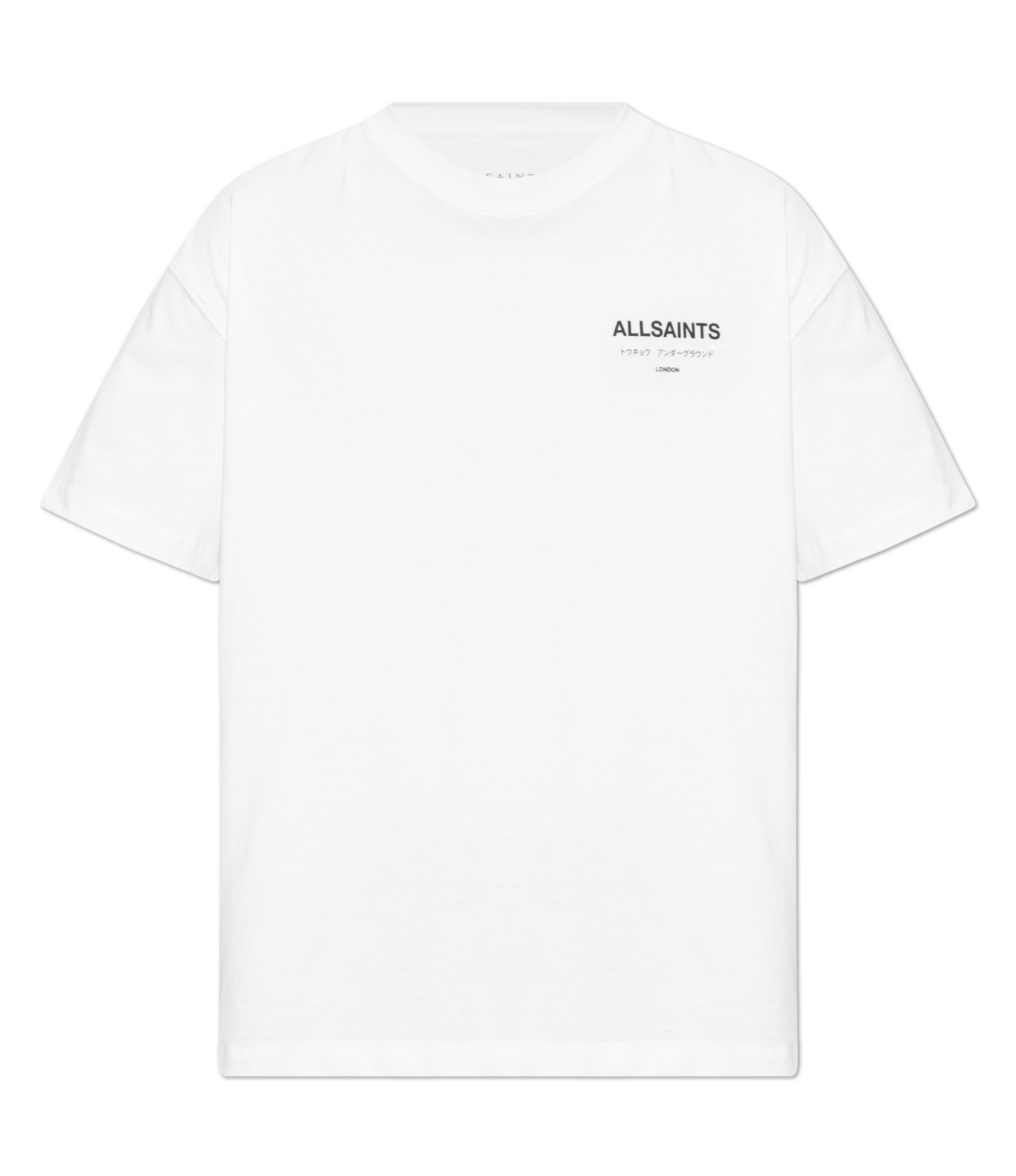 Playera AllSaints Blanca Underground