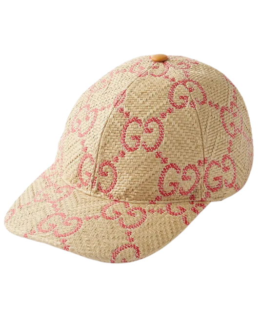 Gorra Gucci Raffia rosa