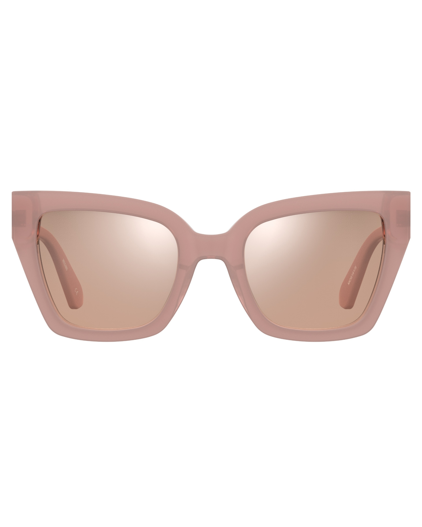 Moschino Logo Dorado Lentes de Sol Rosas