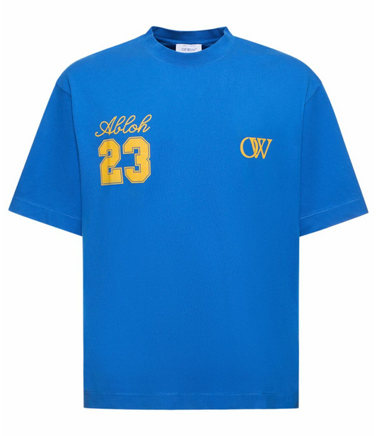 Playera Off White Azul Skate