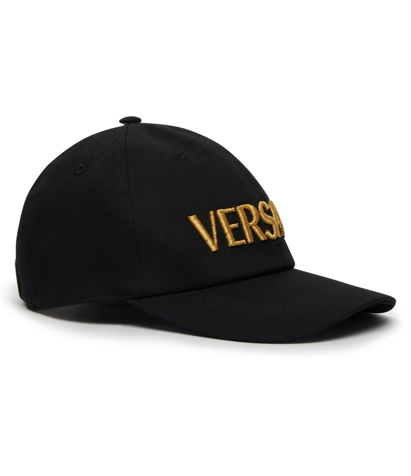 Gorra Versace Logo Dorado Negra