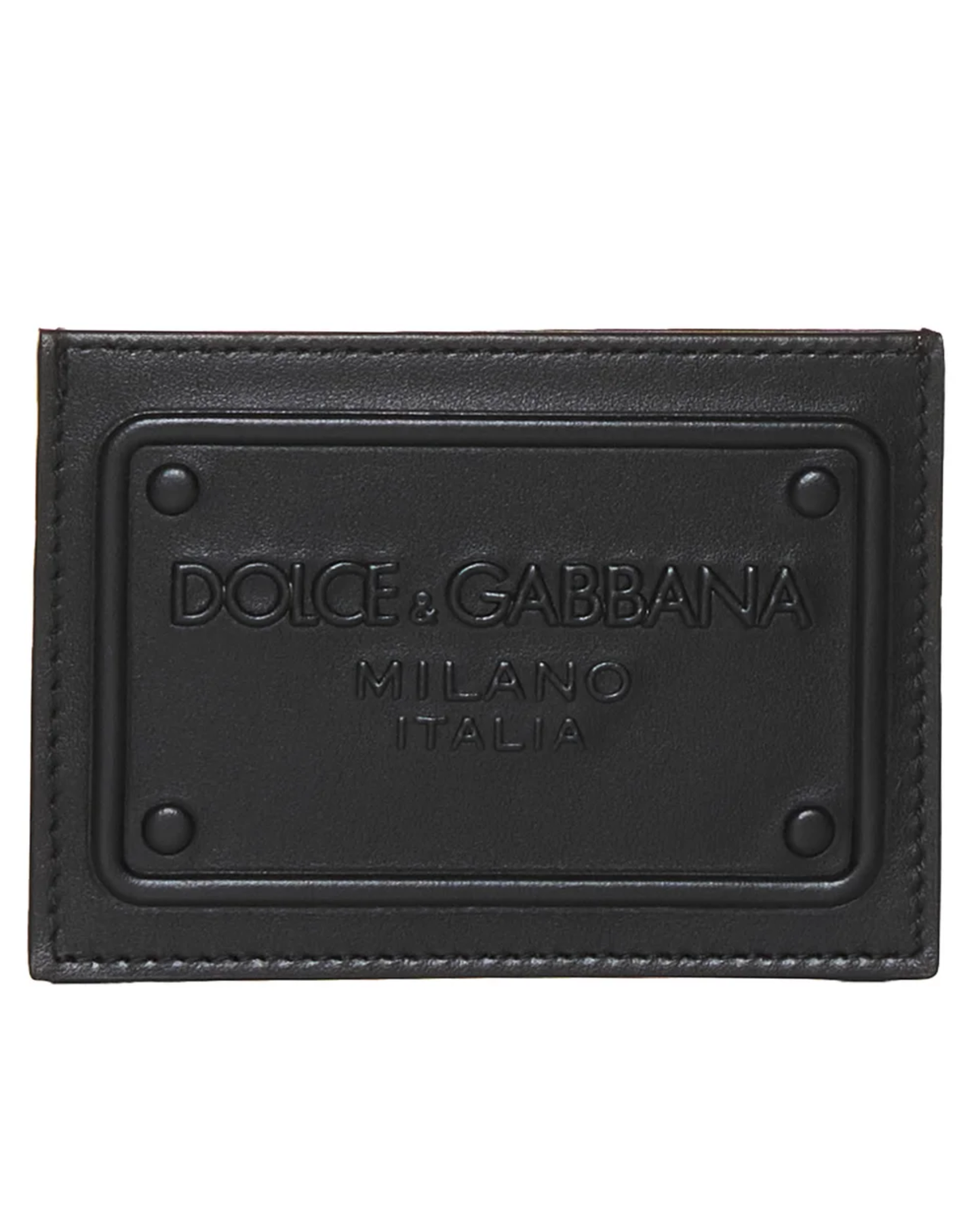Dolce & Gabbana Tarjetero Embossed Negro