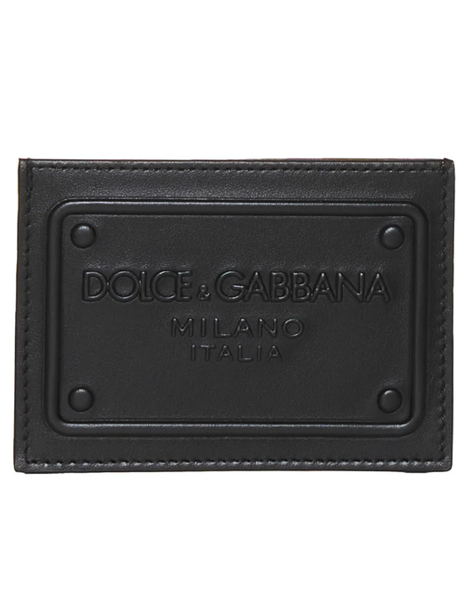Dolce & Gabbana Tarjetero Embossed Negro