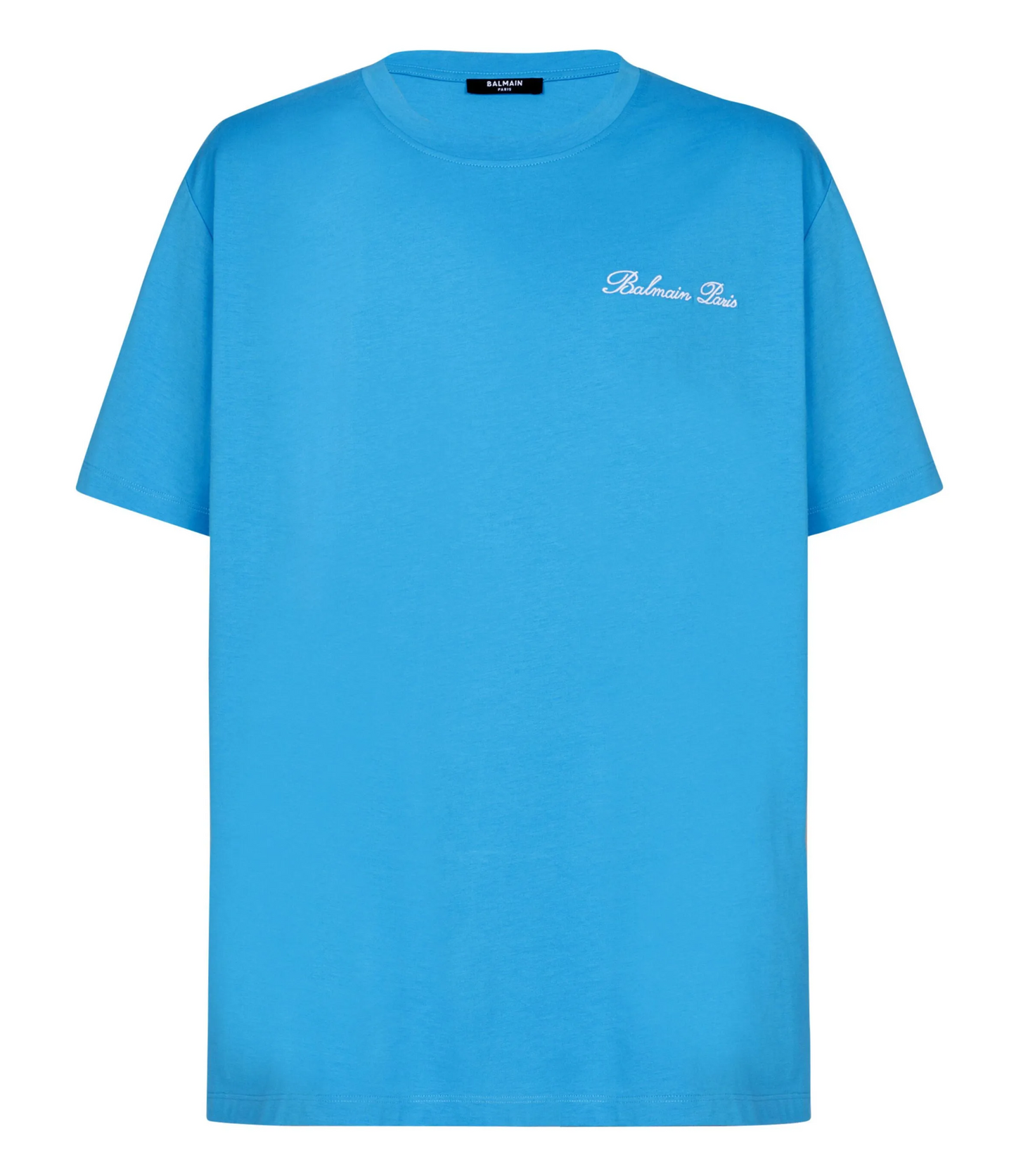 Playera Balmain Azul Logo Hombre