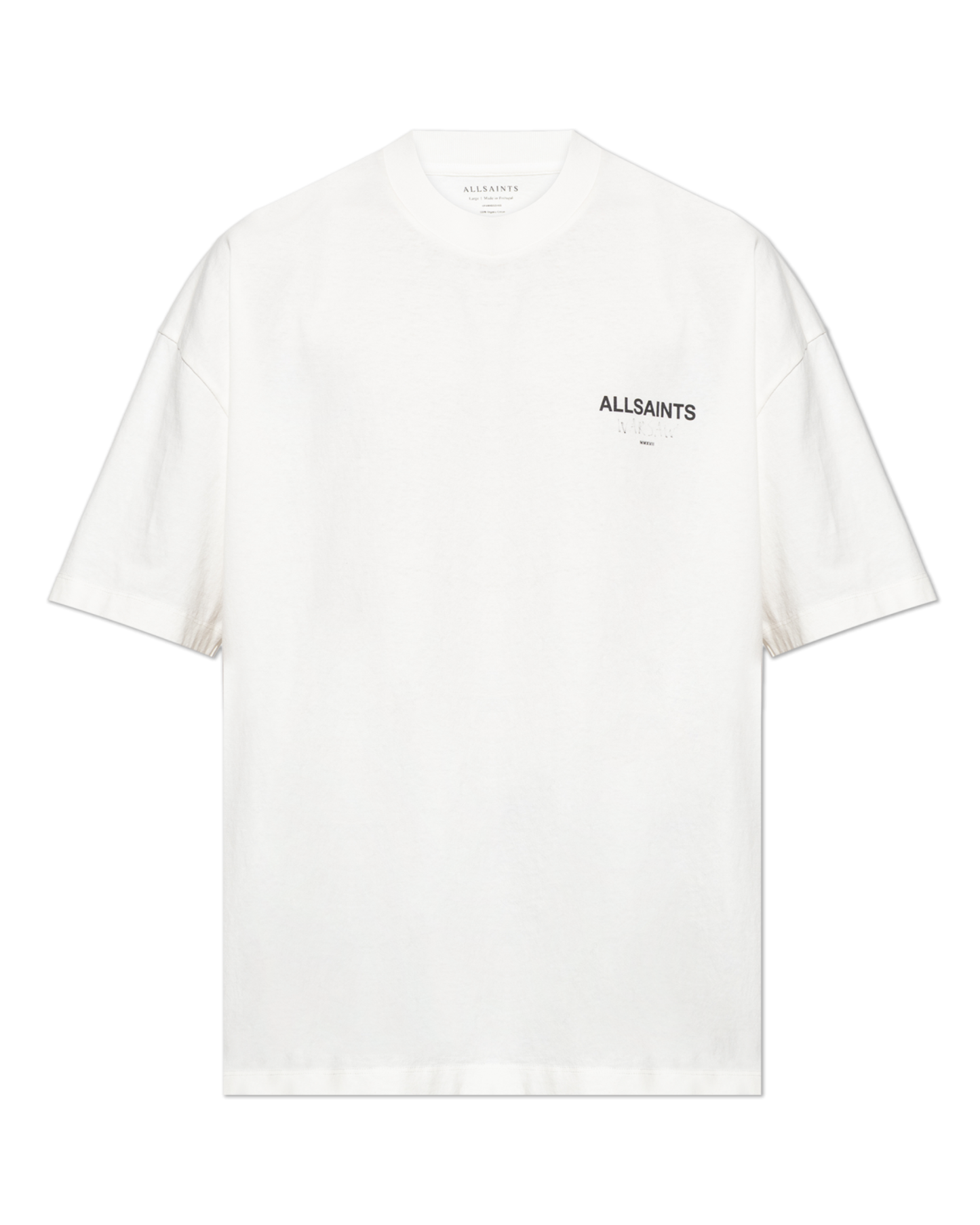 AllSaints Ashen Warsaw Playera Blanco