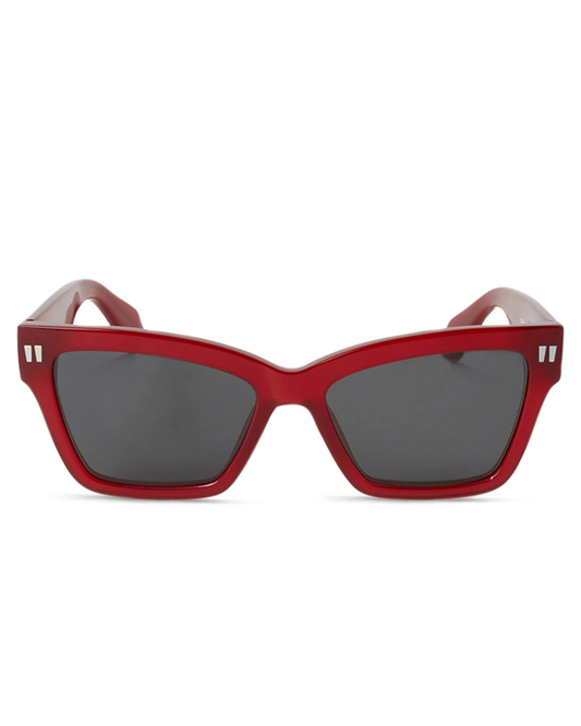 Off White Cincinnati Lentes de Sol Unisex Rojo