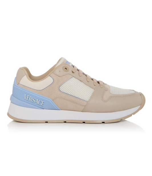 Tenis Versace Logo Beige Hombre