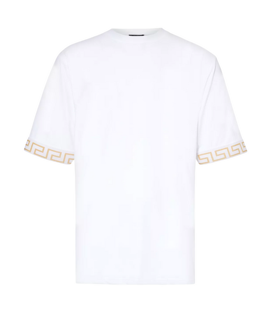 Playera Versace Blanca Greca Hombre