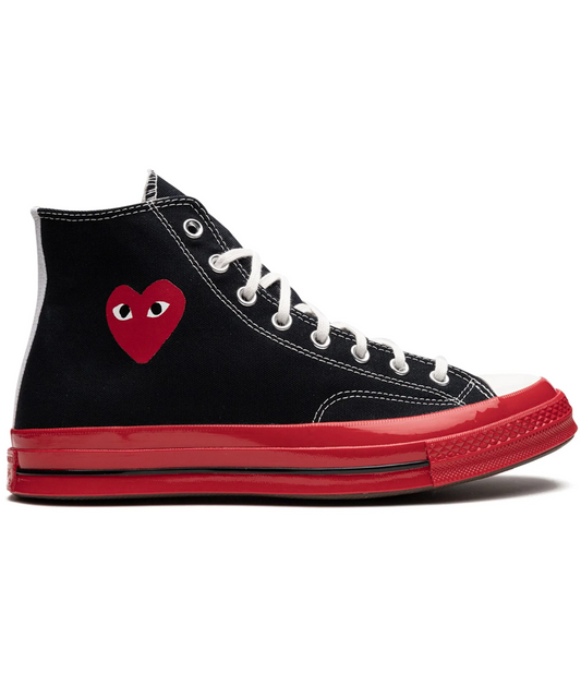 Comme Des Garcons Play Converse Suela Roja High