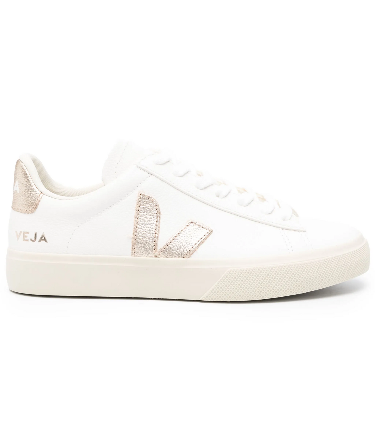 Tenis Veja Campo Blanco Dorados