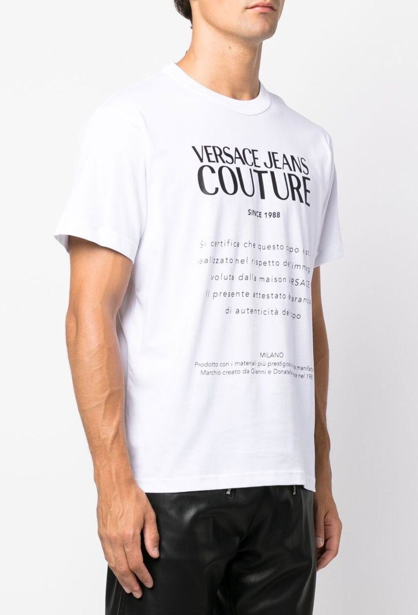 Tshirt Versace Jeans Couture Blanco