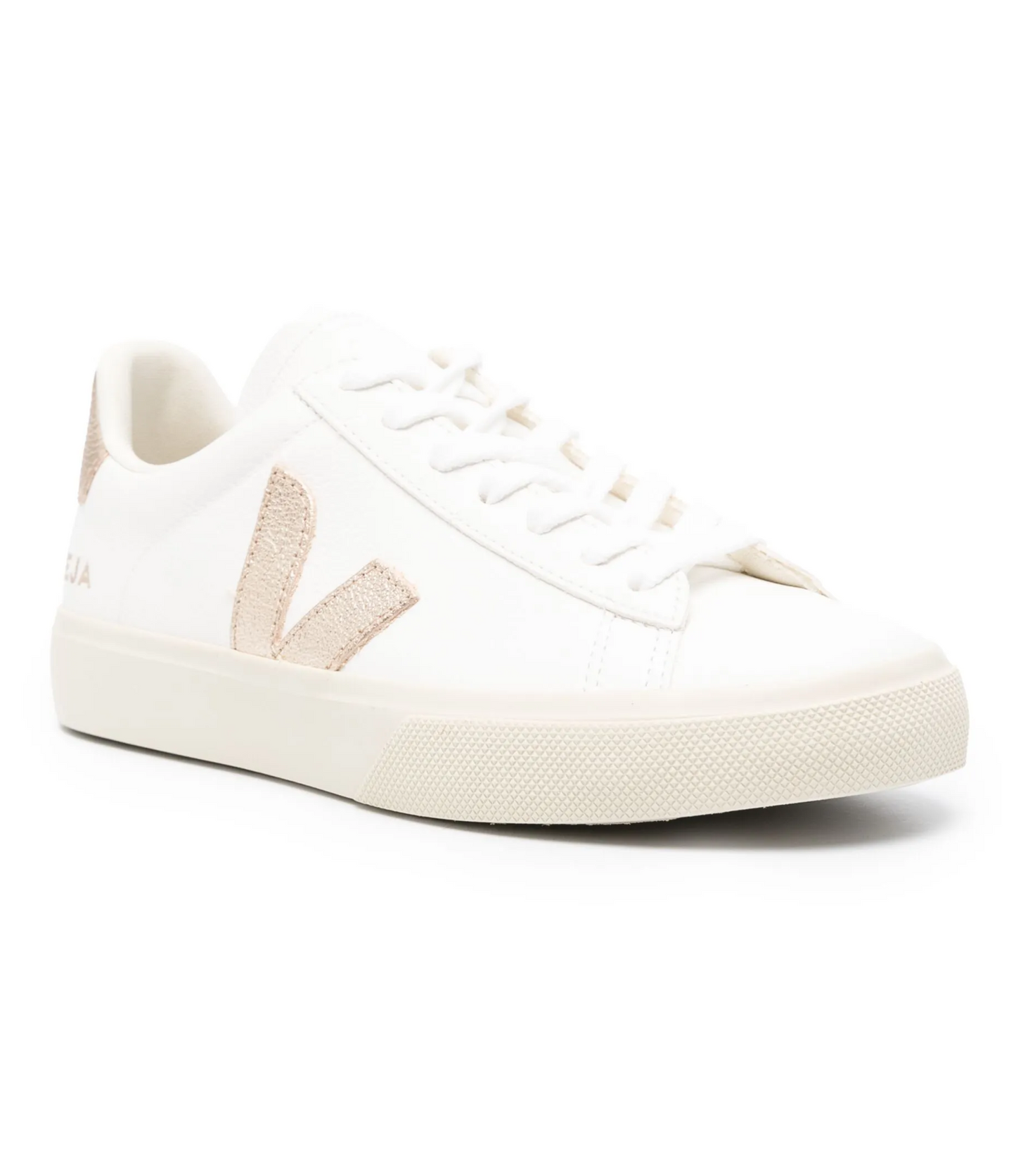 Tenis Veja Campo Blanco Dorados
