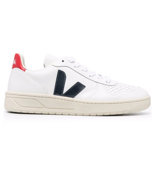 Tenis Veja V10 Blanco Rojo