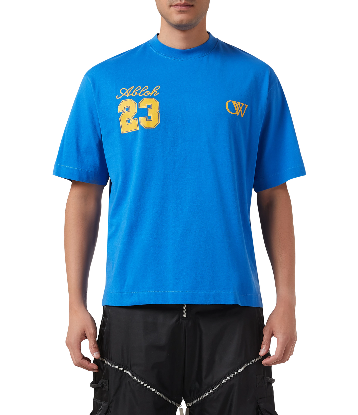 Playera Off White Azul Skate