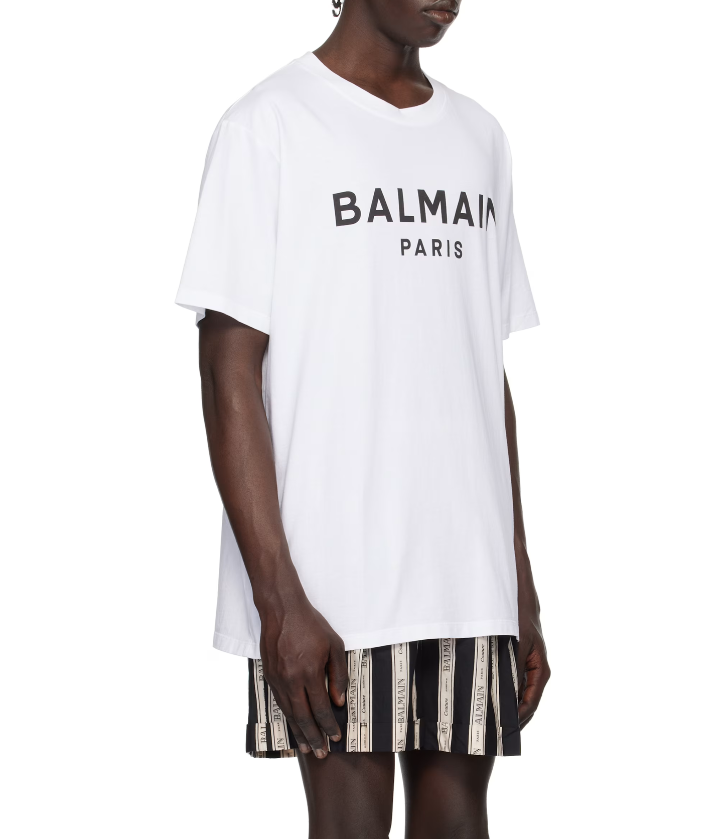 Tshirt Balmain Logo Blanca