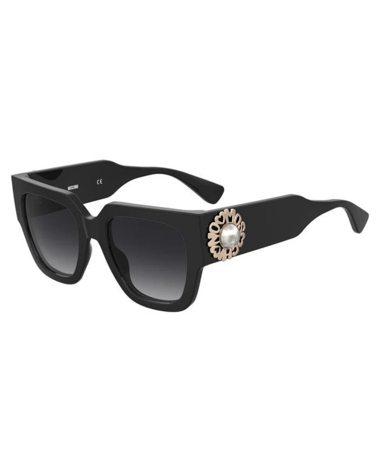 Moschino Cuadrados Lentes de Sol Negro