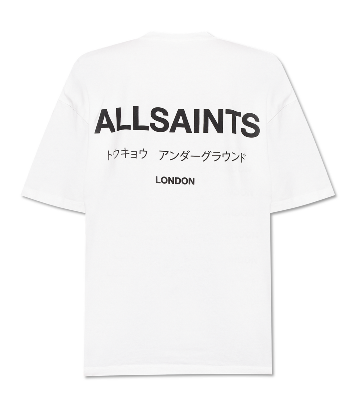 Playera AllSaints Blanca Underground