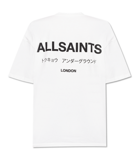 Playera AllSaints Blanca Underground