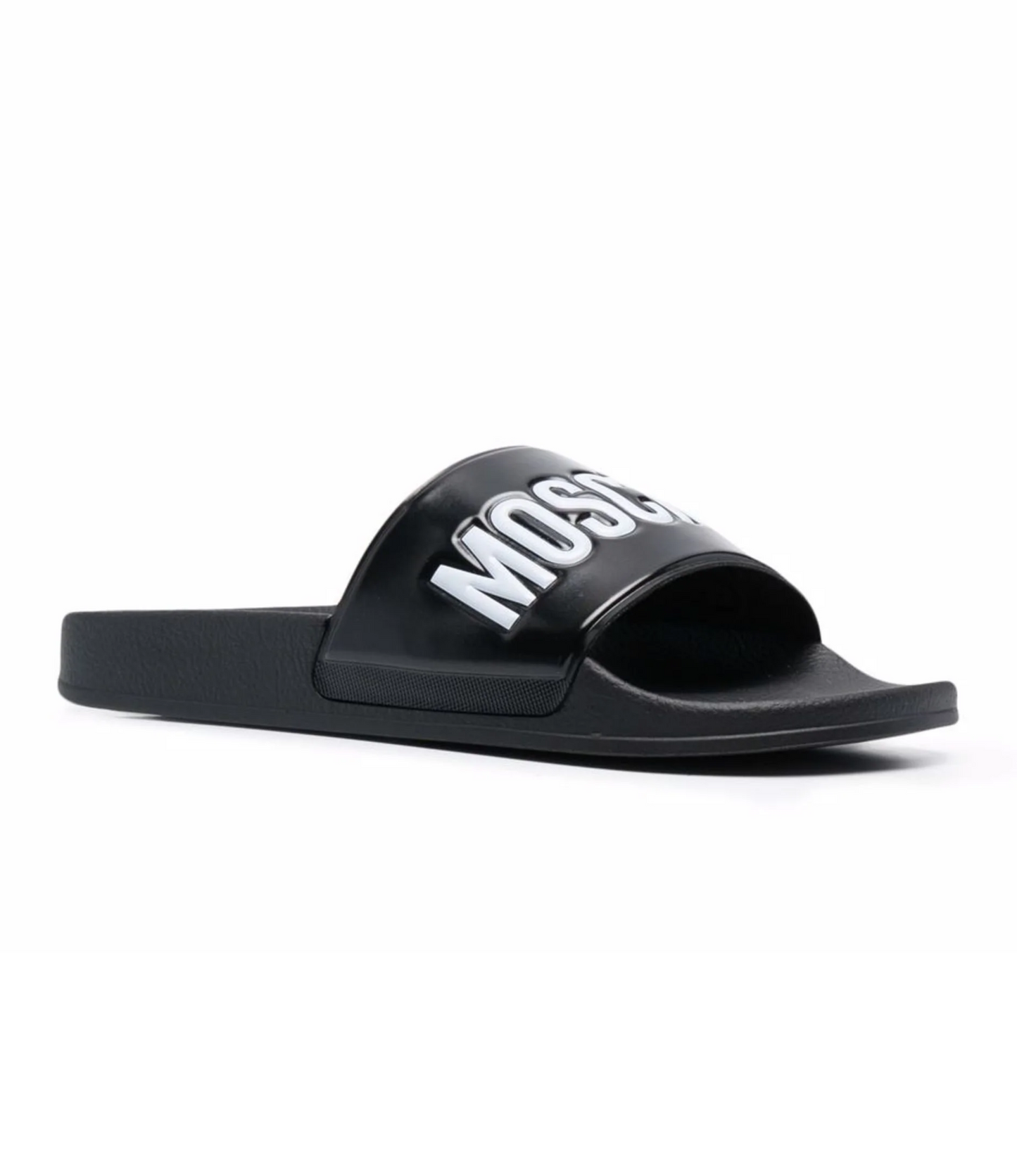 Sandalias Moschino Negro Logo