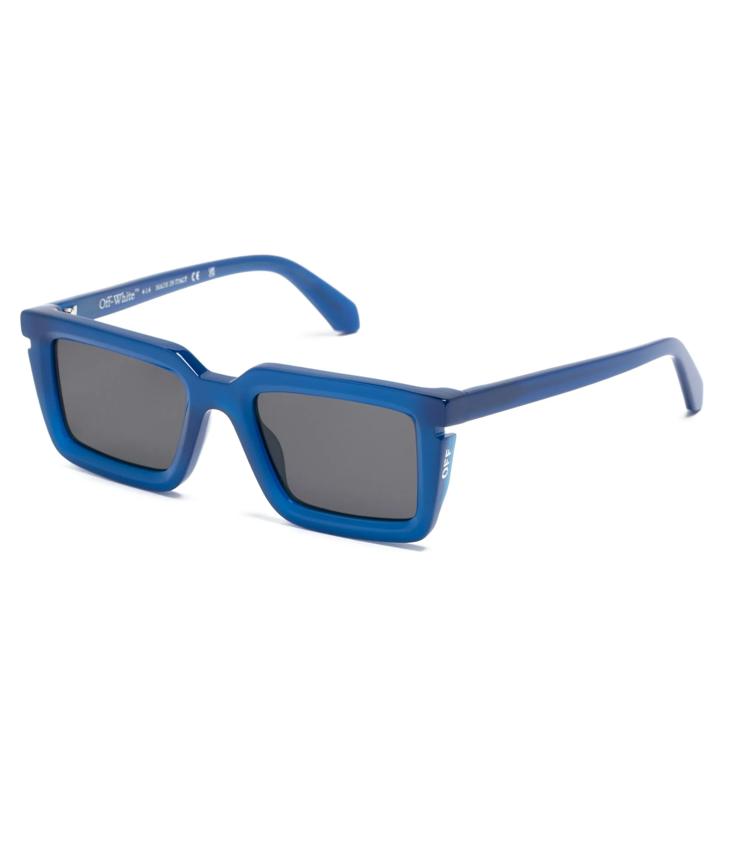 Lentes Off White Azul Cuadrados Unisex