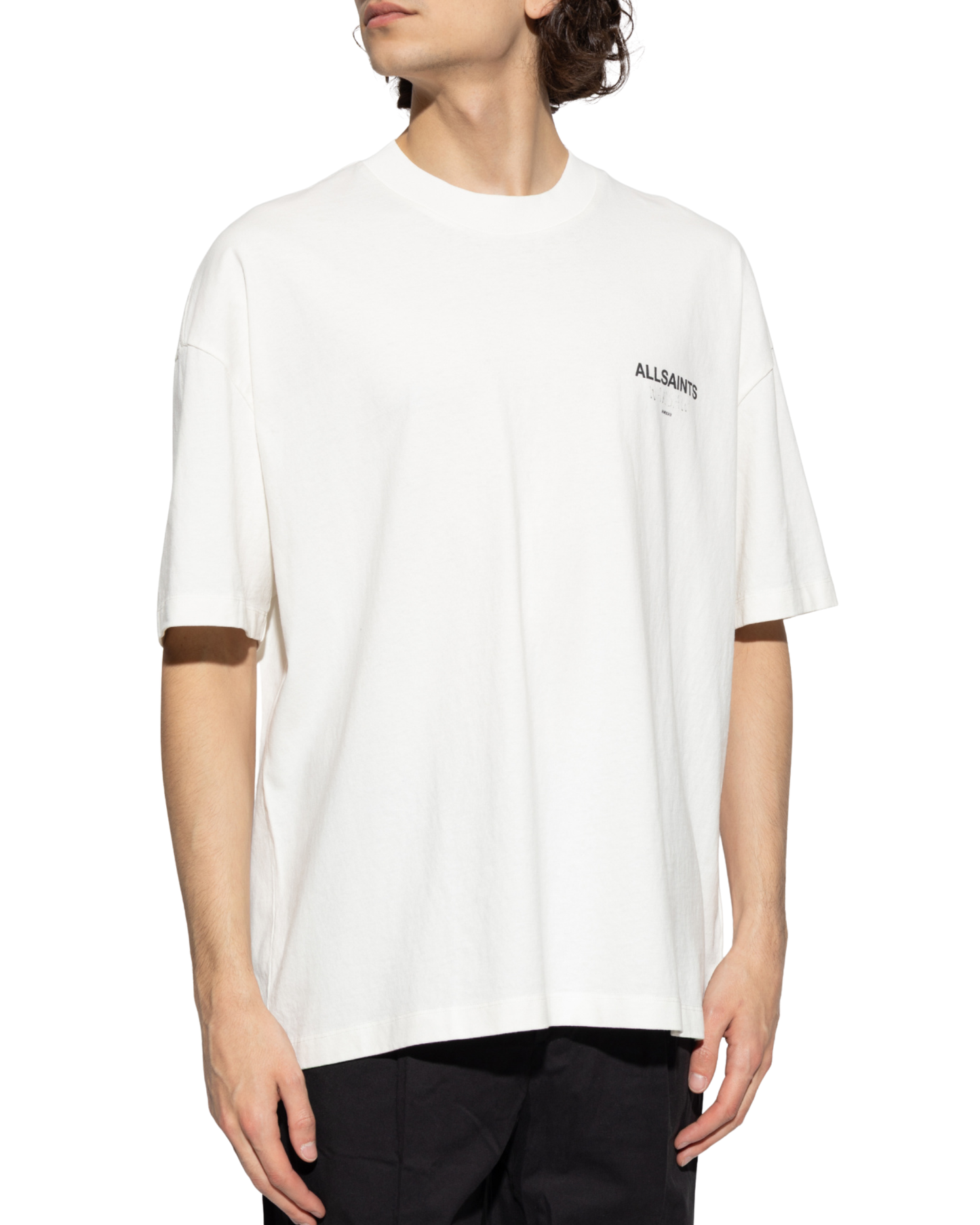 AllSaints Ashen Warsaw Playera Blanco