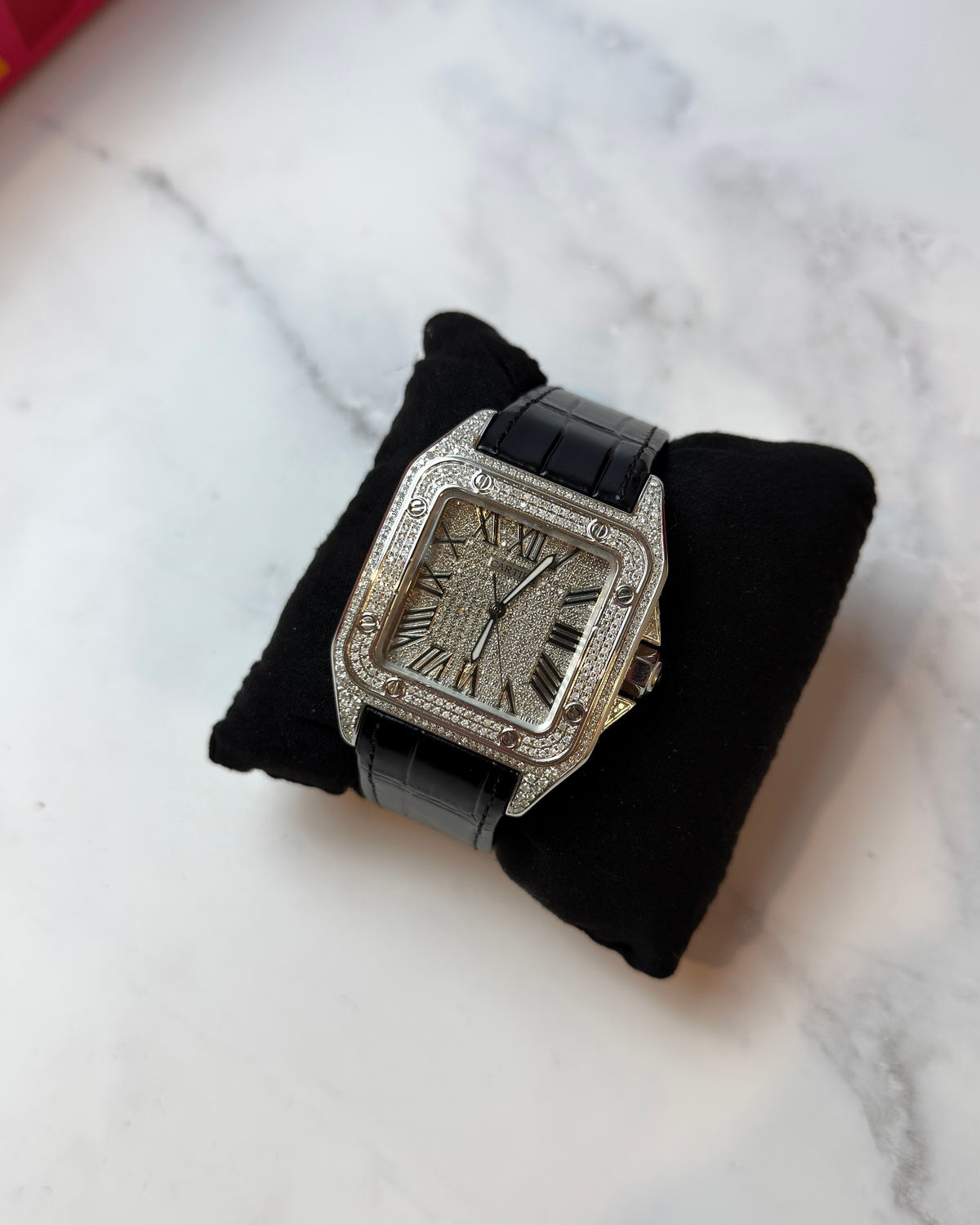 Cartier Santos XL Diamantes Iced Out
