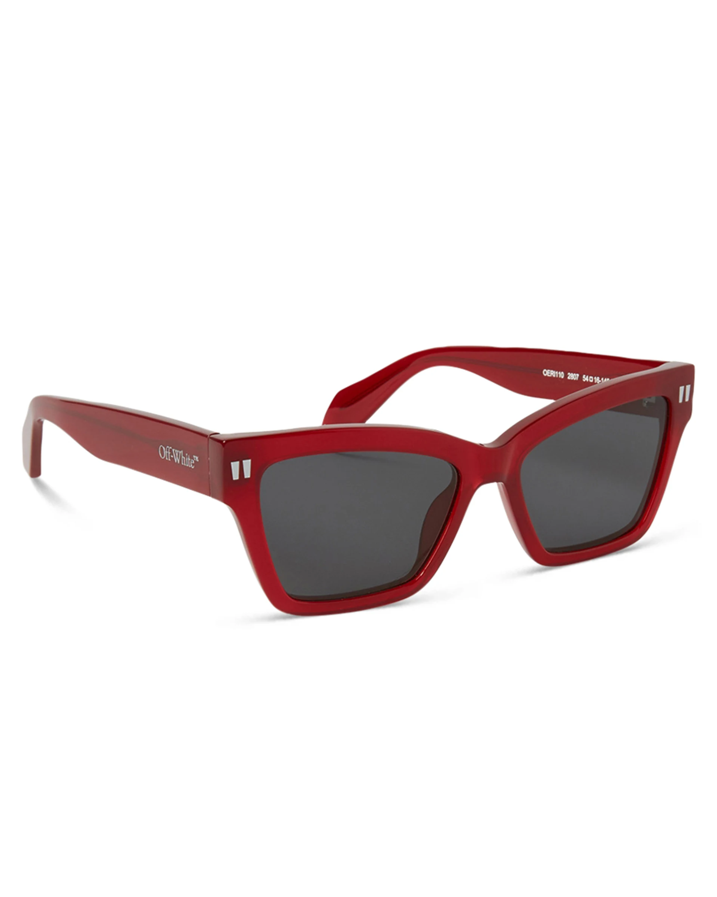 Off White Cincinnati Lentes de Sol Unisex Rojo