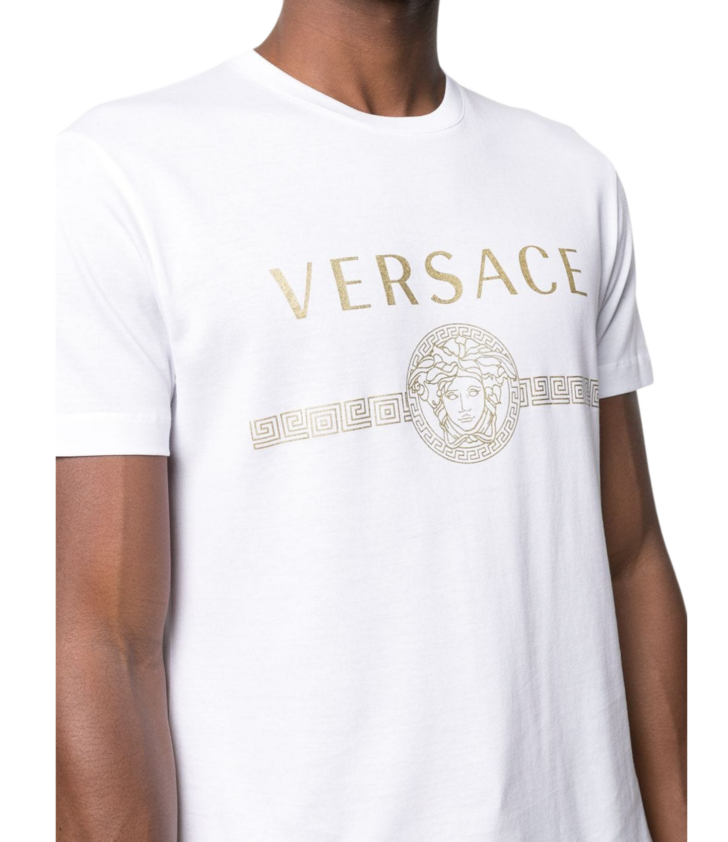 Tshirt Versace Medusa Blanca Dorado