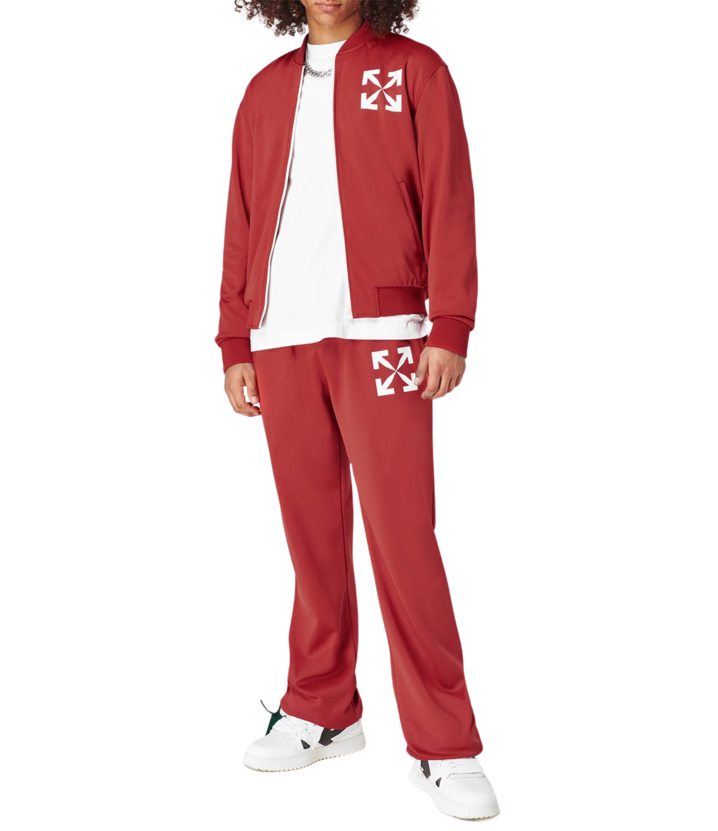 Pants Off White Single Arrow Rojo